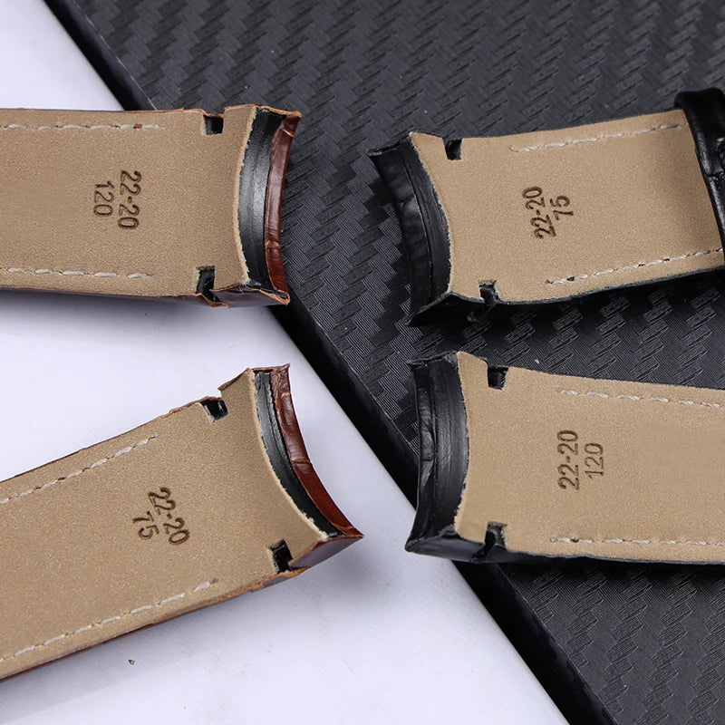 Genuine Leat/her Watch Strap for Tissot T035 Watchband Men's 1853 T035627 T035617 T035407 Series Arc Mouth Belt 22mm 23mm 24mm