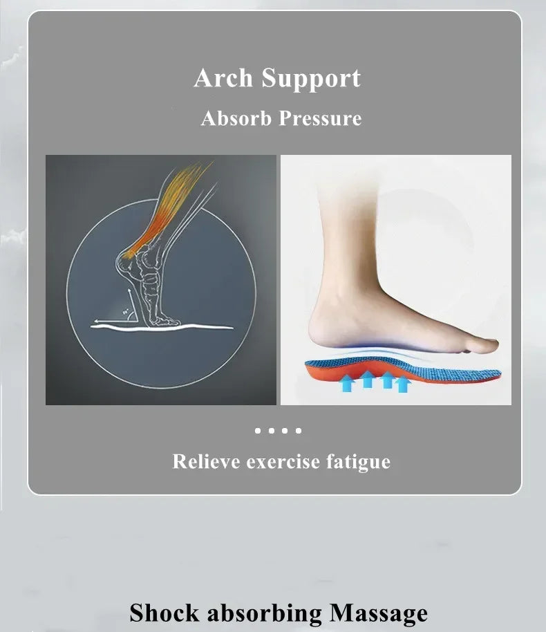 Arch Support Feet Orthopedic Shoes Insole Plantar Fasciitis Insoles for Men Women Shock Absorbing Non Slip Shoe Pads 2/4/6Pcs