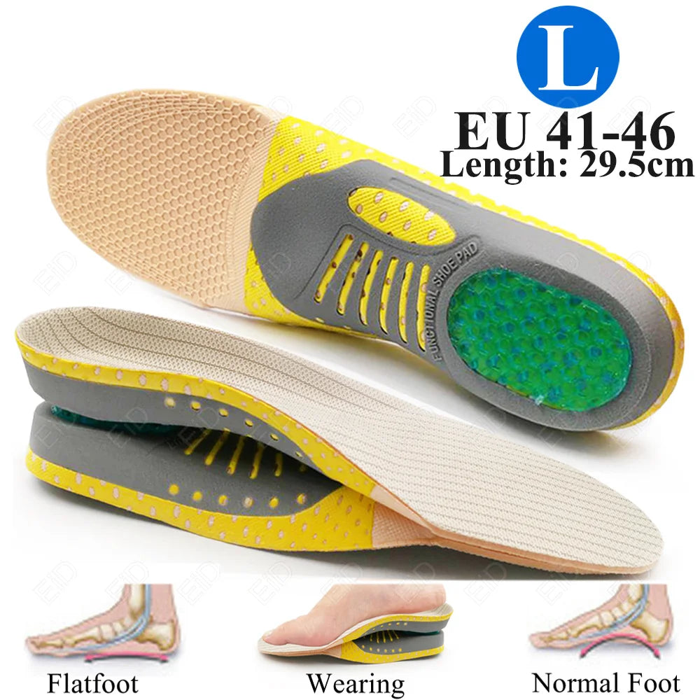 Flat Feet Template Arch Support Orthopedic Insoles,Plantar Fasciitis Heel Pain Orthotics Insoles Sneakers Shoe Inserts Men Women