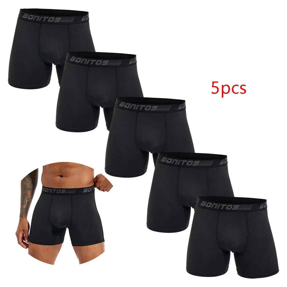 5pcs Pack 2025 Men Panties Polyester Underwear Male Brand Boxer And Underpants For Homme Lot Luxury Set Sexy Shorts Gift Slip