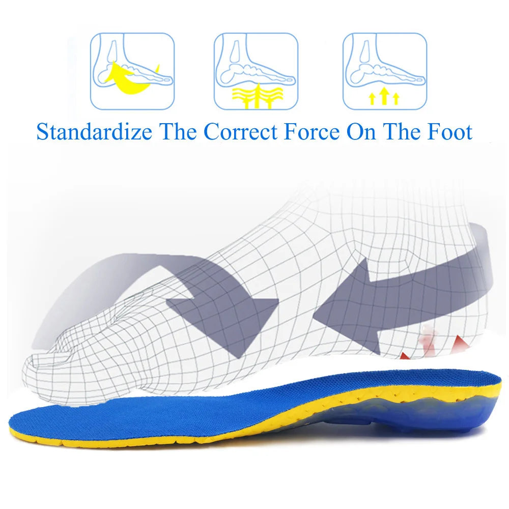 EVA Spring silicone orthopedic arch support Insoles inserts flat feet orthotic shoes sole insoles Plantar Fasciitis,foot care