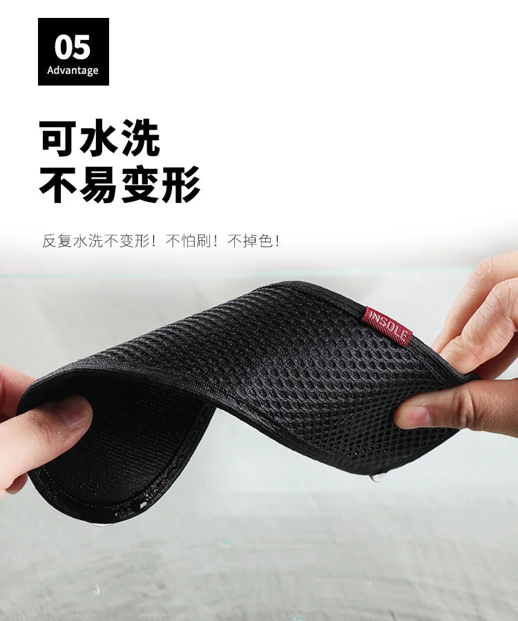 Bamboo Insoles Deodorant Insoles Mesh Breathable Absorb-Sweat Shoe Pads Running Sport Insert Light Weight Cushion for Men