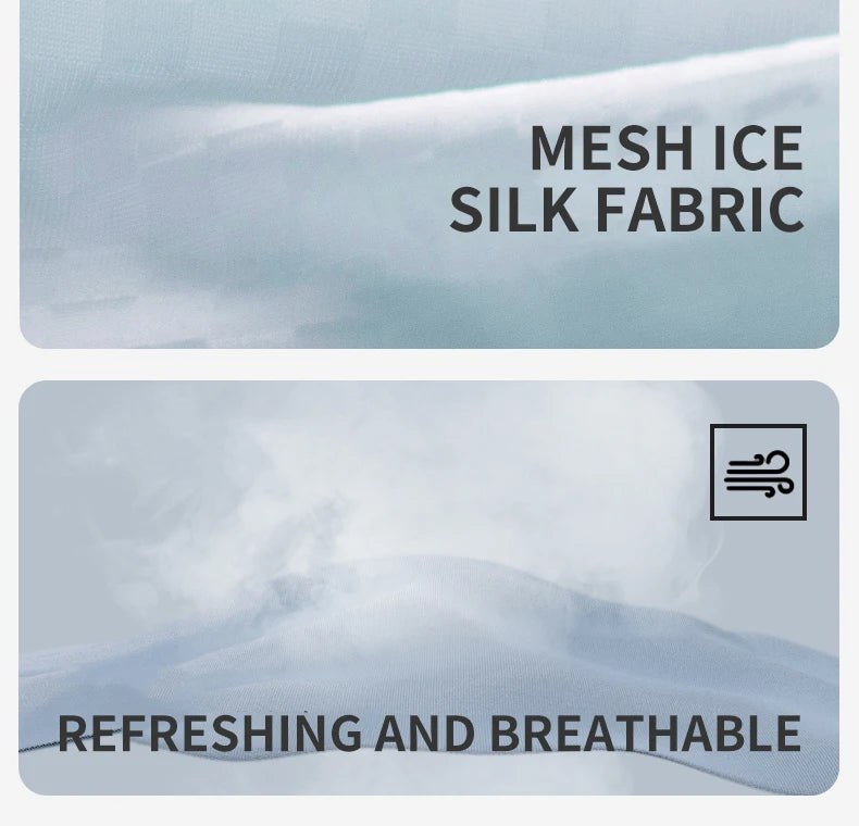 MiiOW 3Pcs Ice Silk Men Panties Mesh Breathable Mens Underpants 10A Antibacterial Crotch Men's Underwear Boxers Man Boxer Briefs