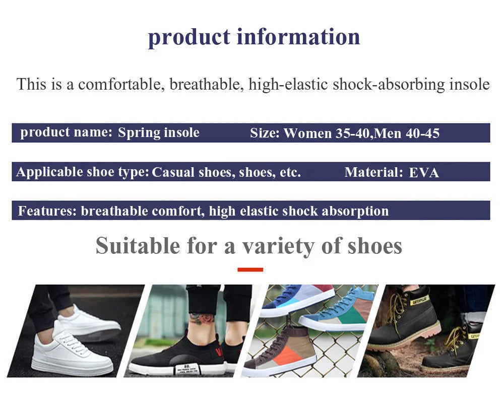 EVA Spring silicone orthopedic arch support Insoles inserts flat feet orthotic shoes sole insoles Plantar Fasciitis,foot care