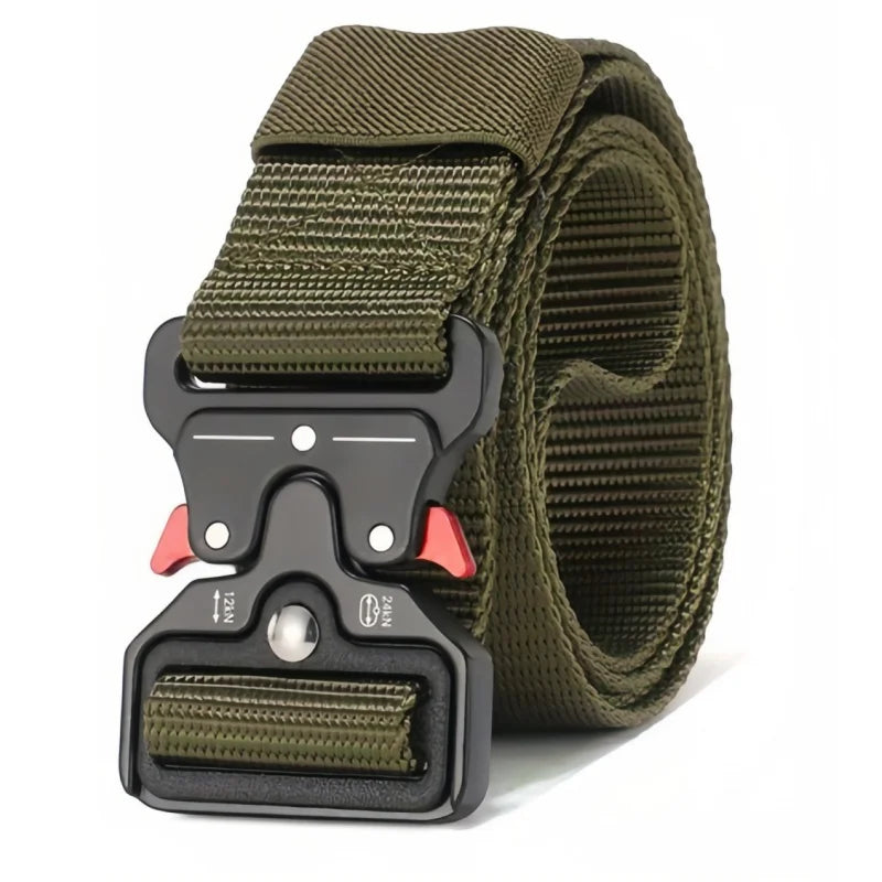 The New Men's 125cm Buckle Belt Nylon Braided Lightweight Breathable Daily Commuter Men's Belt