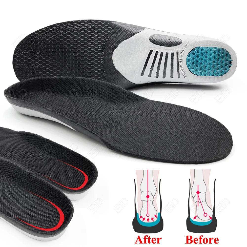 Flat Feet Template Arch Support Orthopedic Insoles,Plantar Fasciitis Heel Pain Orthotics Insoles Sneakers Shoe Inserts Men Women