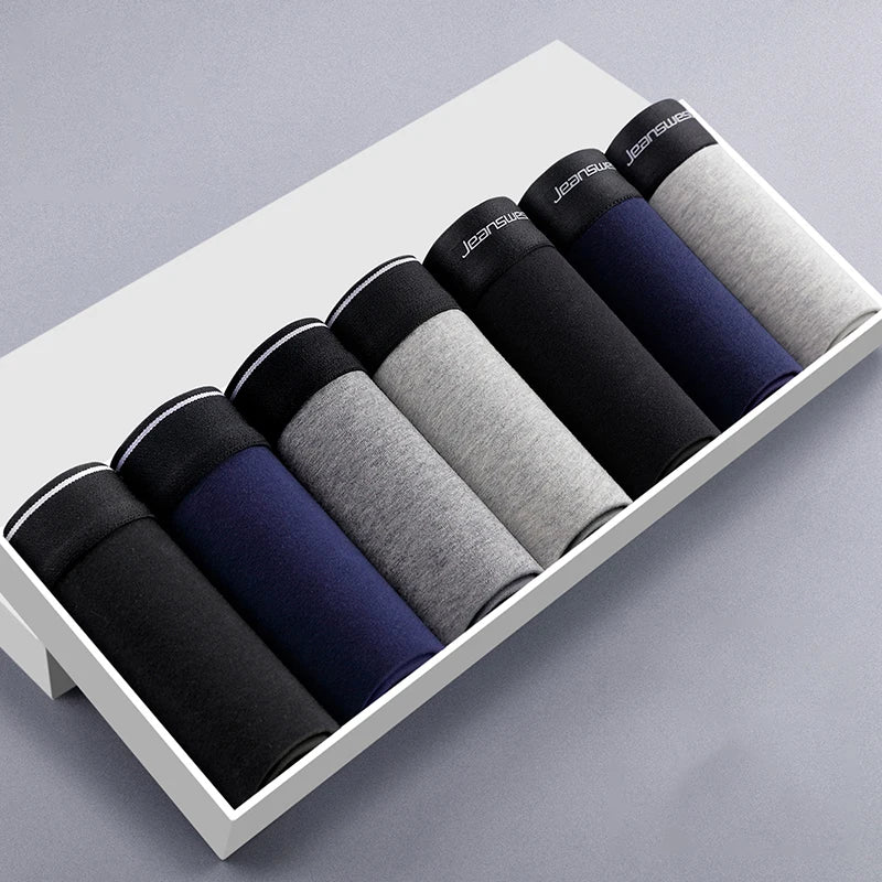 2/3/4/7 PCS Boxer Men's Panties Underpants Pure Cotton Male Comfortable Breathable Man Boxershorts Sexy  Underwear For Men L-5XL