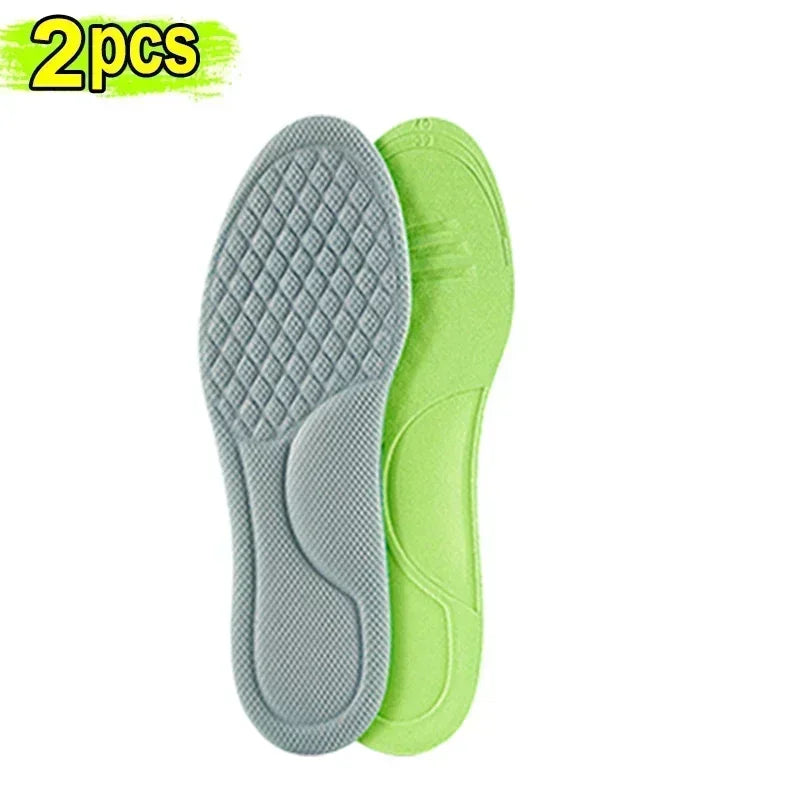 10pcs Unisex Memory Foam Orthopedic Insoles Deodorizing Insole Shoes Sports Absorbs Sweat Soft Antibacterial Shoe Accessories