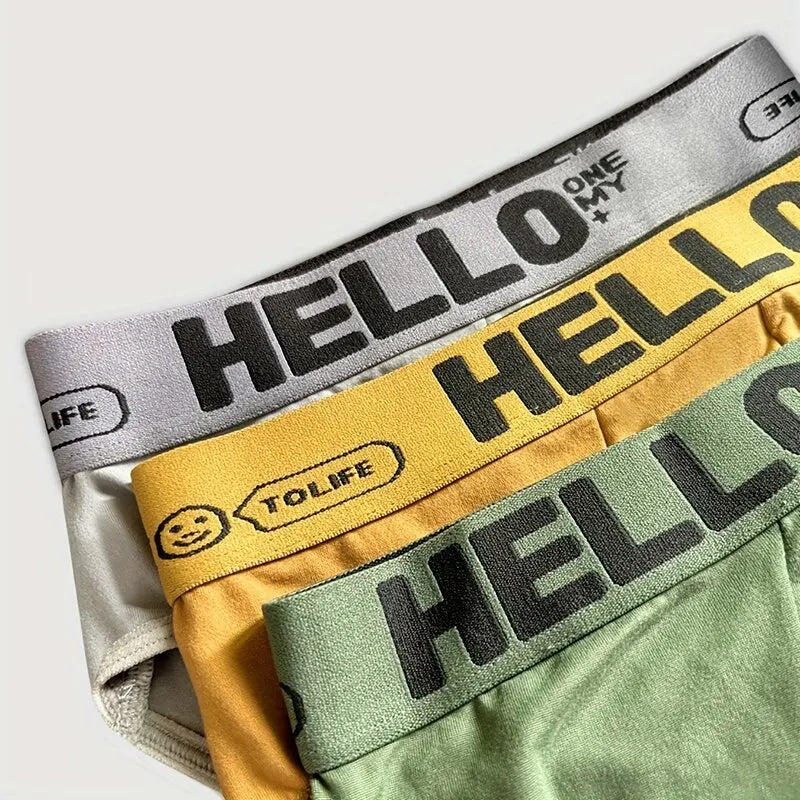 5Pcs Men's Underwear Summer Men Briefs Male Large Size Boy Comfortable Solid Underpants Fungi-Proofing Men Panties