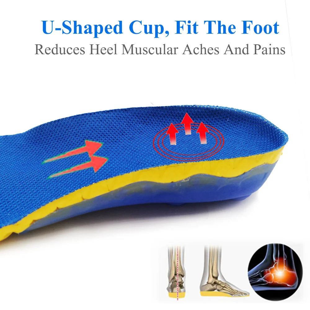 EVA Spring silicone orthopedic arch support Insoles inserts flat feet orthotic shoes sole insoles Plantar Fasciitis,foot care