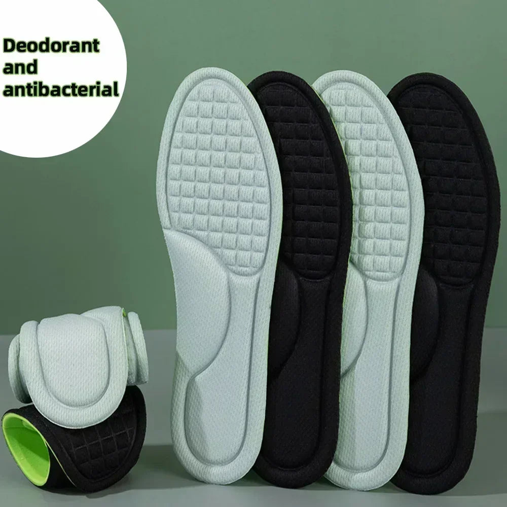 10pcs Unisex Memory Foam Orthopedic Insoles Deodorizing Insole Shoes Sports Absorbs Sweat Soft Antibacterial Shoe Accessories