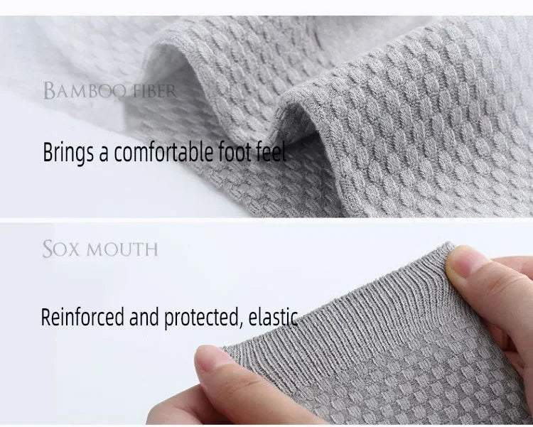 5Pairs/Lot Men's Socks High Quality Bamboo Fiber Business Breathable Deodorizing Socks Men's Casual Socks Large Size EU38-46