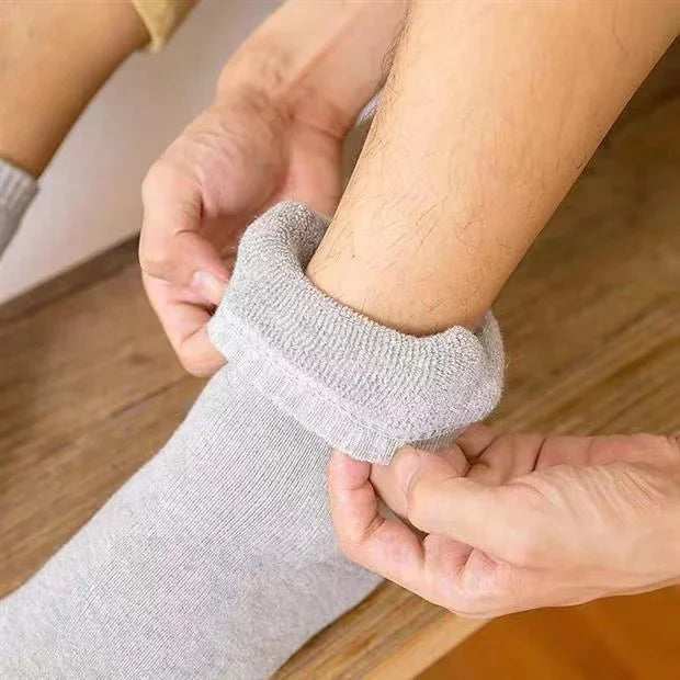 2Pairs/Men's Socks Super Thick Wool High Quality Merino Wool Socks Business Fall Winter Comfortable Mid-leg Socks Large Size Men