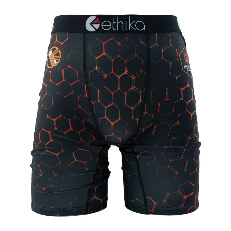 ETHIKA 1Pcs Men Underwear Sexy Boxershorts Breathable Mens Trunks Plus Size S-3XL Man Swimming Underpants Men's Panties Boxers