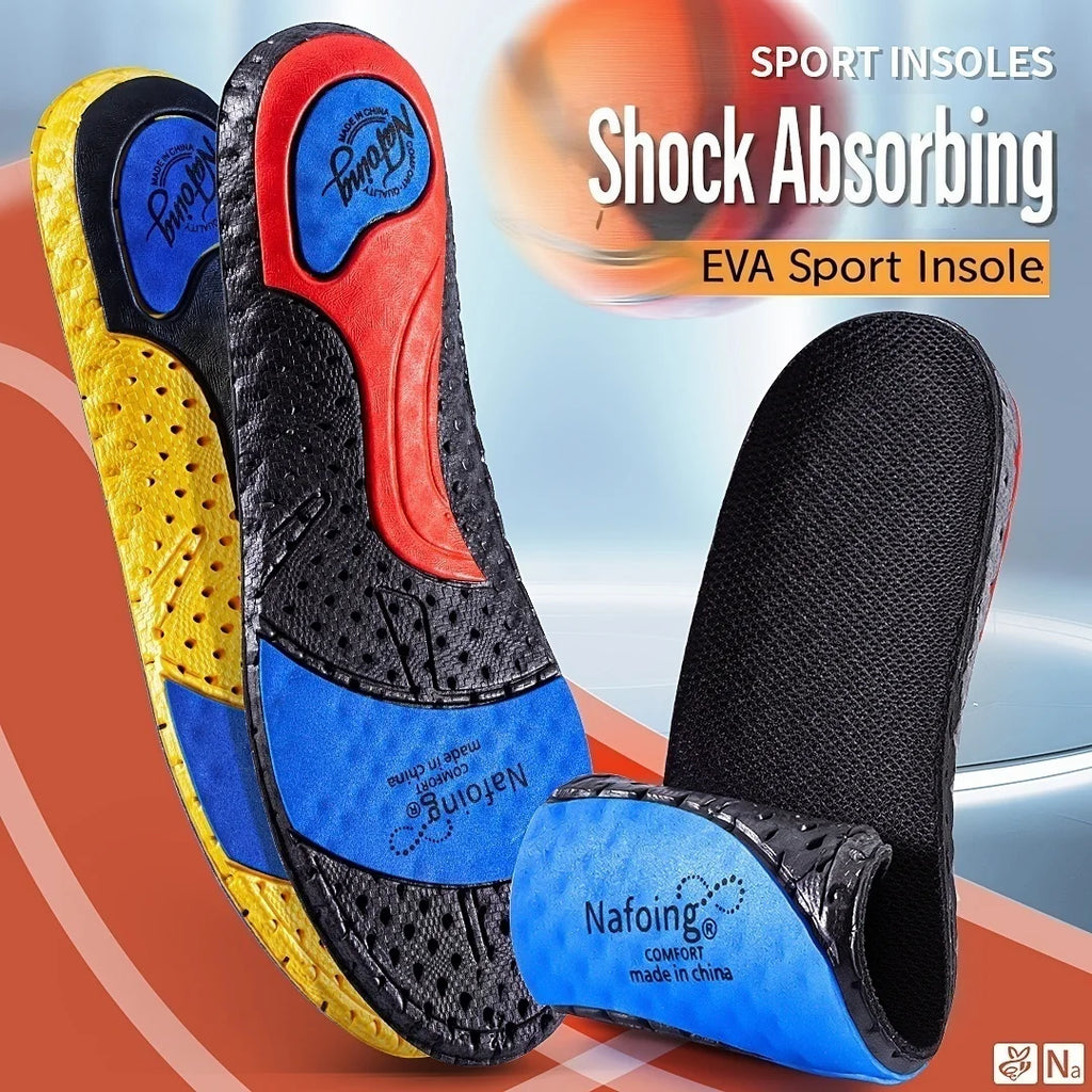 Sport Insoles for Feet Soft Shock Absorption Inserts Template Orthopedic Plantar Fasciitis Insole for Shoes Man Women Shoe Sole