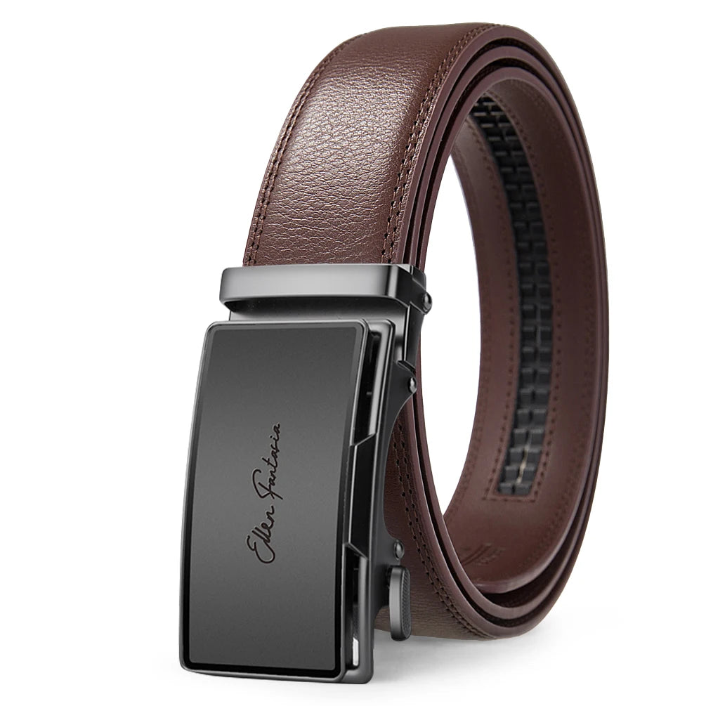 Fashion Designer Belt for Men High Quality Genuine Leather Men Belt Alloy Buckle Automatic Belt Business Belt Men