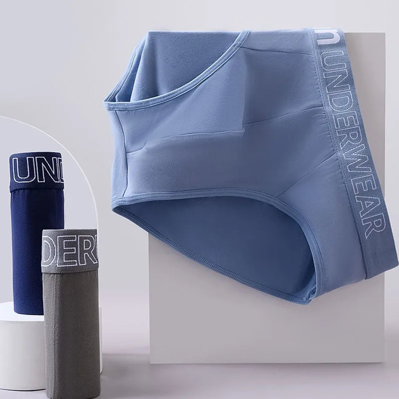 3 Pcs/Lot Men's Letter Briefs Underwear Comfortable Panties Shorts Sexy Gifts for Man Underpants