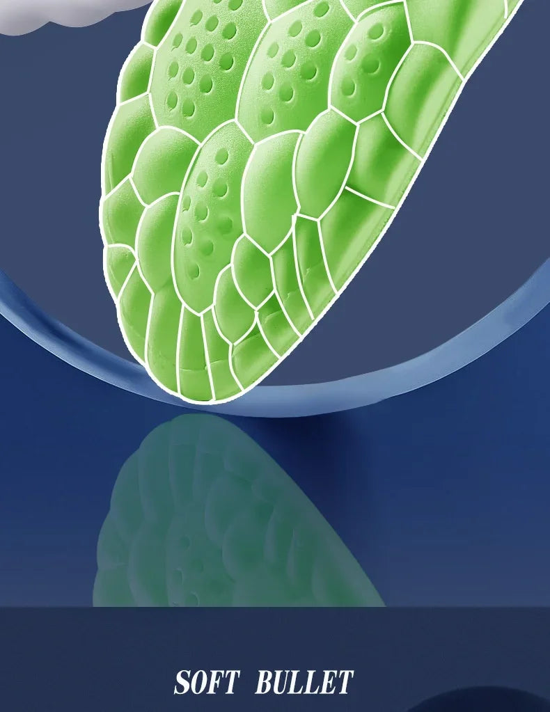 4D Massage Shoes Insoles Super Soft Latex Sports Insole for Feet Running Basket Shoe Sole Arch Support Orthopedic Inserts Unisex