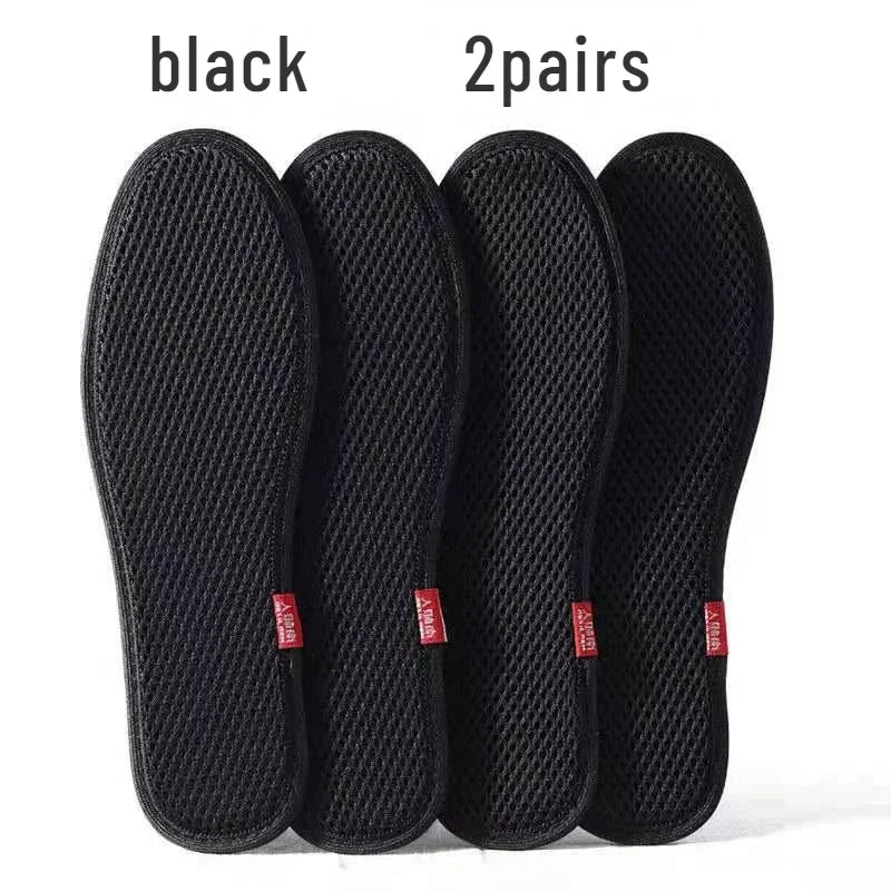 Bamboo Insoles Deodorant Insoles Mesh Breathable Absorb-Sweat Shoe Pads Running Sport Insert Light Weight Cushion for Men