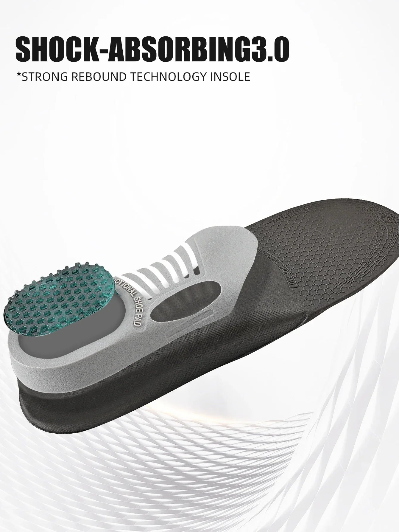 1 Pair Plantar Fasciitis Orthotic Shoe Inserts Arch Support Gel Comfort Shoe Insoles Athletic Running Insoles For Women And Men