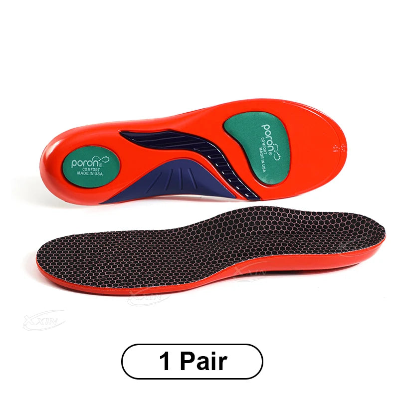 【Xxin】Arch Support Insole Poron Shock Absorption Flat Feet Shoe Pad Heel Pain Relief Size 35-48