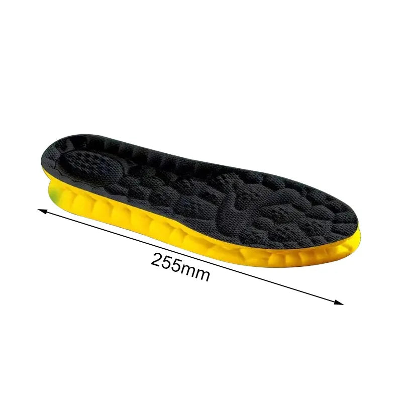 4D Cloud Technology Sports Insoles for Shoes PU Sole Soft Breathable Shock Absorption Cushion Running Orthopedic Care Insoles