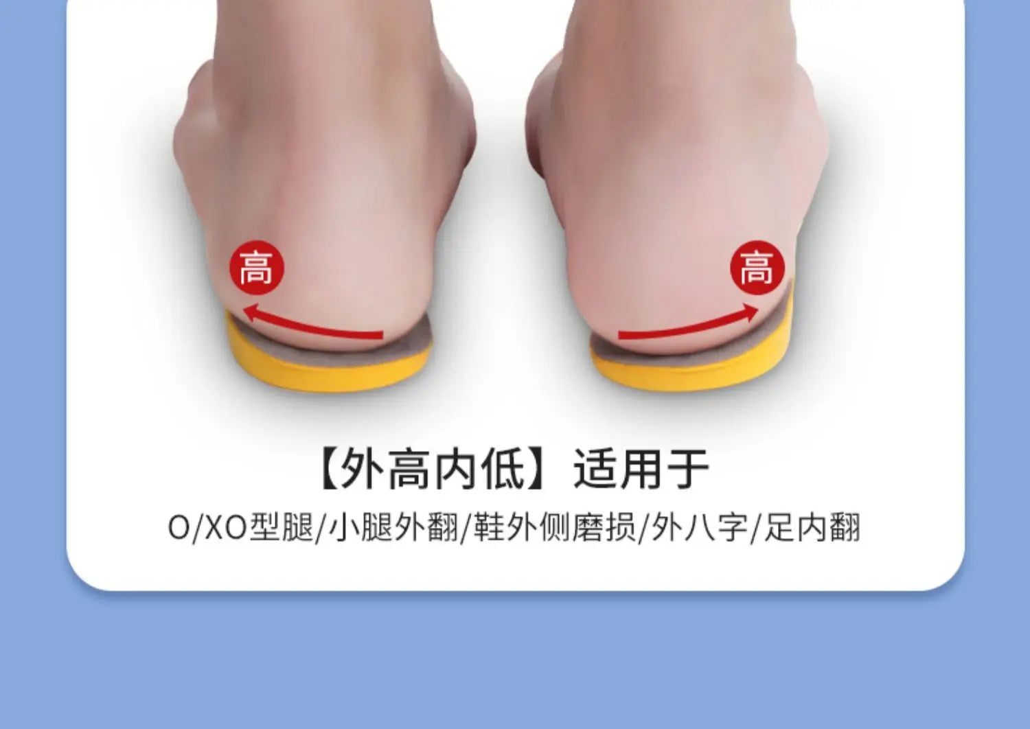 Orthotic Insoles For Flat Feet Arch Support Orthopedic Shoes Sole PU Insoles For Feet Men Women O/X Leg Corrected Care Pad