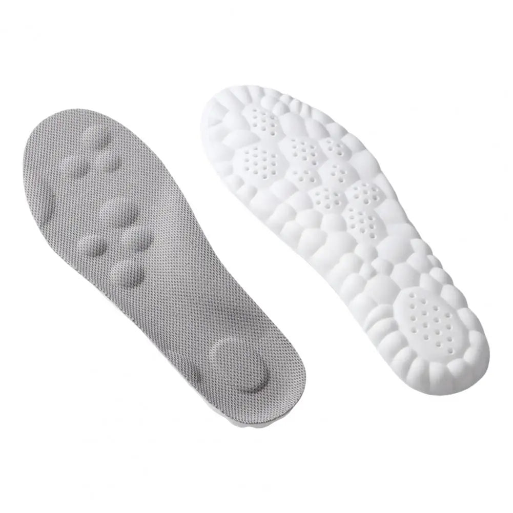 Memory Foam Insoles Cut to Fit Cloud Soles Breathable Inserts with Arch Support Shock-Absorbing Shoe Steppers for Sneakers