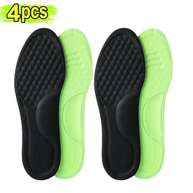 10pcs Unisex Memory Foam Orthopedic Insoles Deodorizing Insole Shoes Sports Absorbs Sweat Soft Antibacterial Shoe Accessories