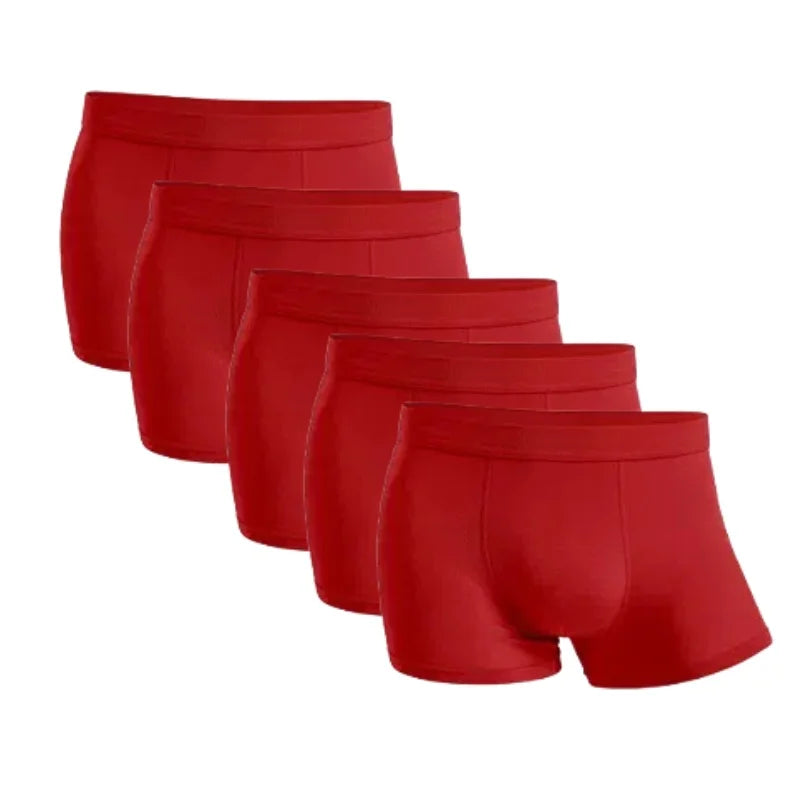 5 Packs Bamboo Boxers Man XL XXL XXXL XXXXL 5XL 6XL Plus Size Underwear Men Flat Feet Gym Shorts Panties Black Underpants Gifts