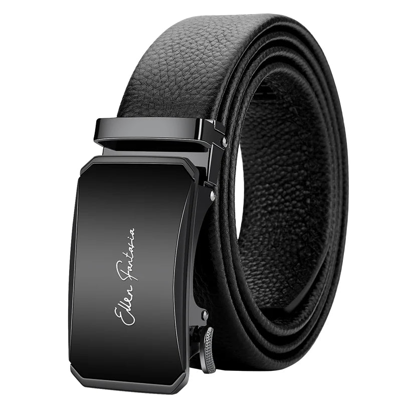 OYIFAN Men Belt Genuine Leather belt for men Alloy buckle ratchet belts Men Designer Belt Automatic belts 벨트