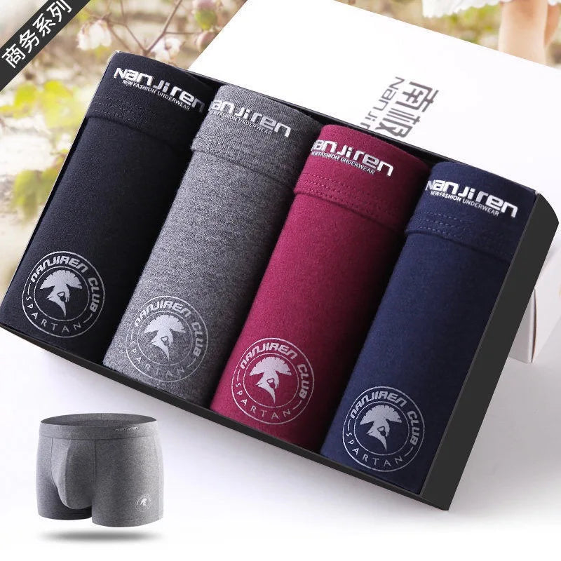 Plus Size Men Underwear Boxer Brand Man Underpants Solid Shorts Cotton Boxer Home Middle Male Boxer Shorts Sexy L-6xl