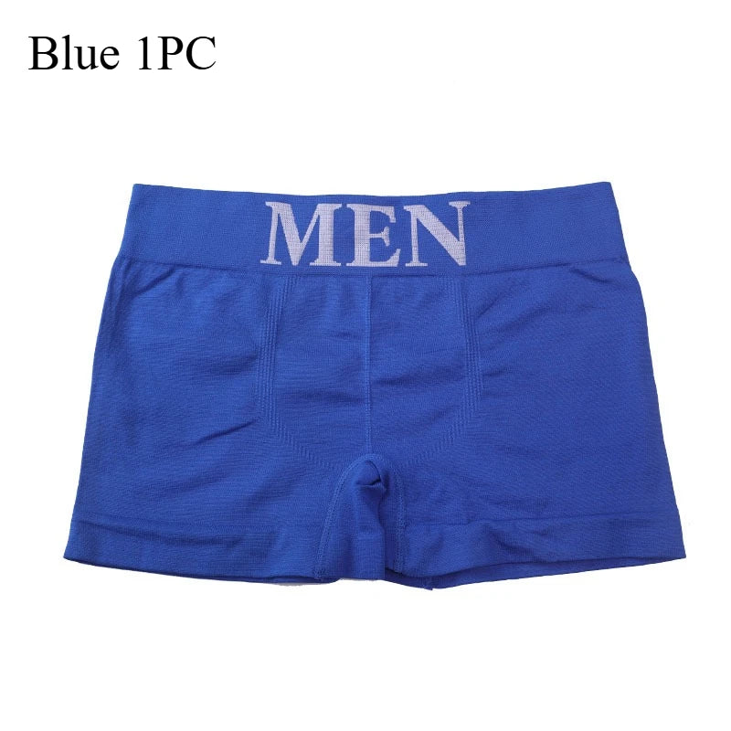 5Pcs/Lot Men's Boxers Underwear Breathable Panties Man Boxer Solid Underpants Comfortable Male Brand Shorts Black Blue Underwear