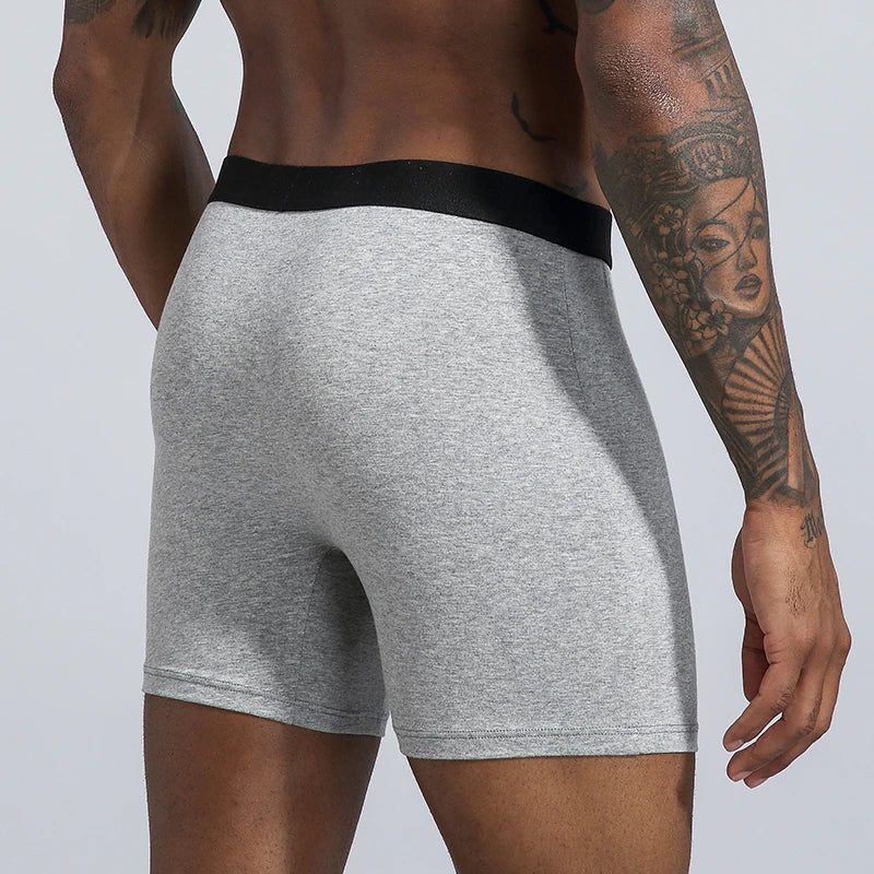 10pcs Mid-Long Boxer Shorts Men Underwear Cotton Male Underpants for Men Sexy Homme Boxershorts Box Panties Slip  Hot