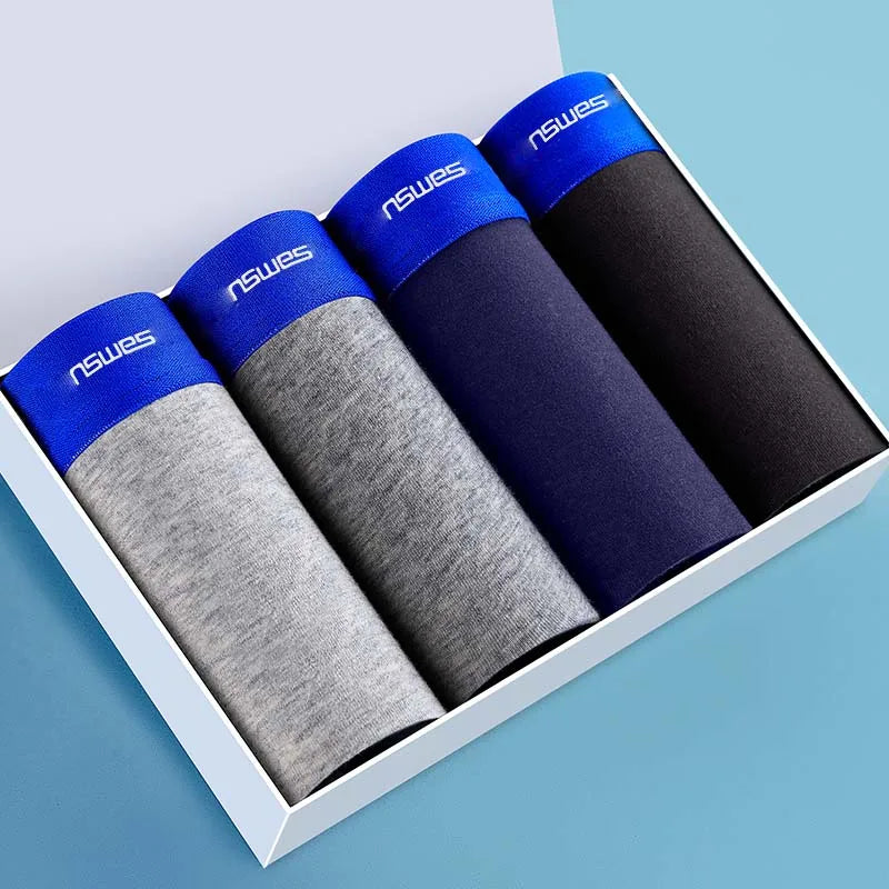 2/3/4/7 PCS Boxer Men's Panties Underpants Pure Cotton Male Comfortable Breathable Man Boxershorts Sexy  Underwear For Men L-5XL