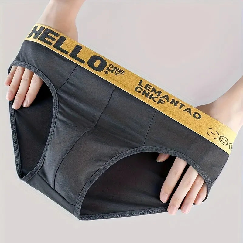 5Pcs Men's Underwear Summer Men Briefs Male Large Size Boy Comfortable Solid Underpants Fungi-Proofing Men Panties