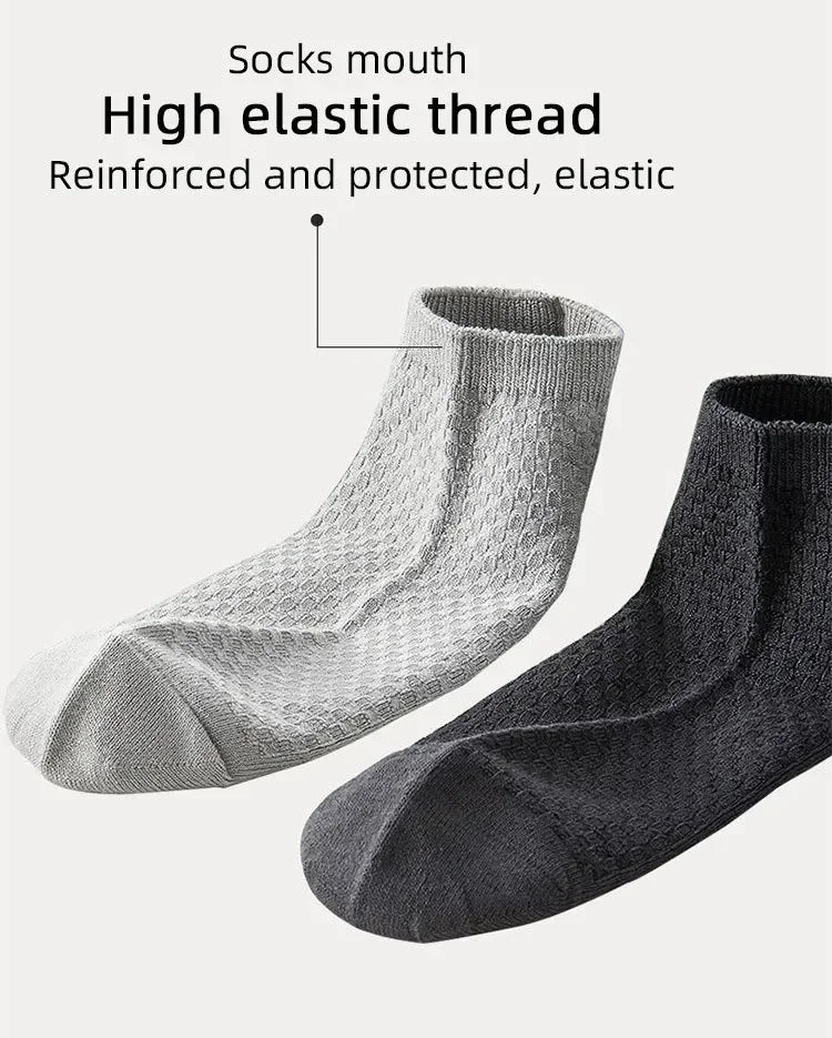 5Pairs/Lot Men's Socks High Quality Bamboo Fiber Business Breathable Deodorizing Socks Men's Casual Socks Large Size EU38-46