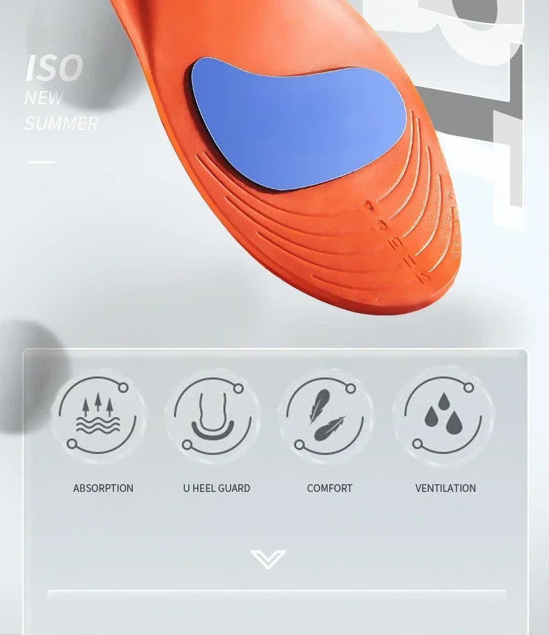 Arch Support Feet Orthopedic Shoes Insole Plantar Fasciitis Insoles for Men Women Shock Absorbing Non Slip Shoe Pads 2/4/6Pcs