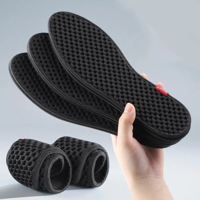 6Pcs Bamboo Charcoal Deodorant Insoles Mesh Breathable Absorb-Sweat Shoe Pads Men Running Sports Shoes Insert Deodorant Insole