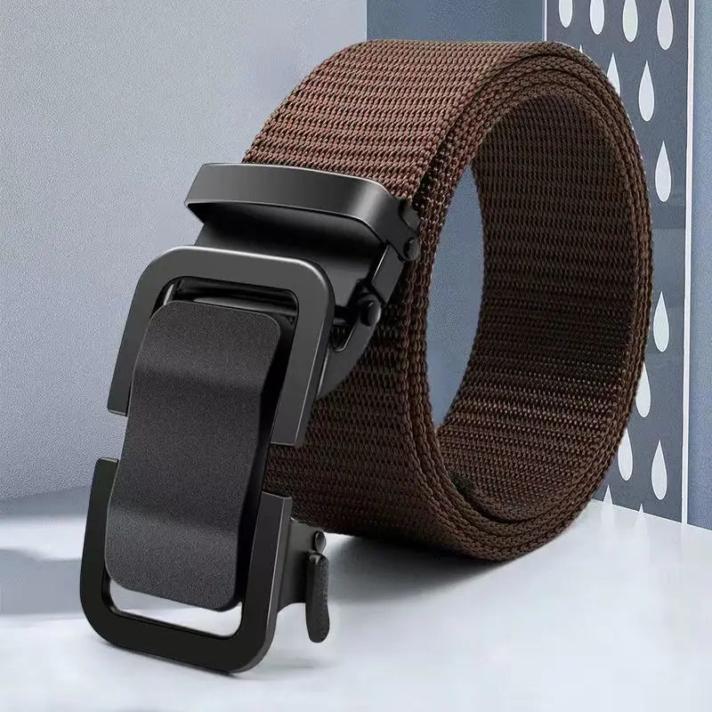 2024 New Xiaomi Toothless Automatic Buckle Nylon Belt Men's Outdoor Leisure Breathable Canvas Belt Men's All-match Trousers Belt