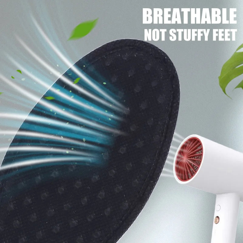 6Pcs Bamboo Charcoal Deodorant Insoles Mesh Breathable Absorb-Sweat Shoe Pads Men Running Sports Shoes Insert Deodorant Insole
