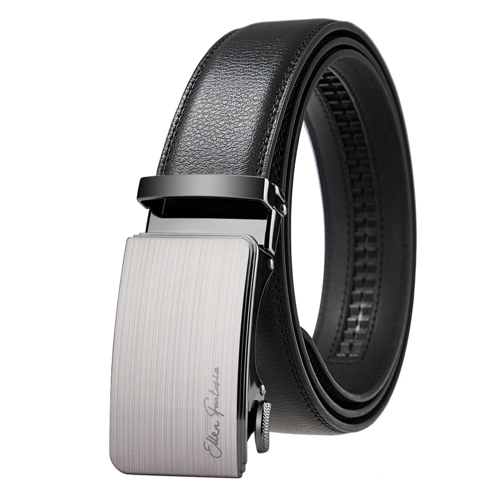 Fashion Designer Belt for Men High Quality Genuine Leather Men Belt Alloy Buckle Automatic Belt Business Belt Men